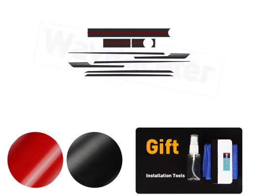 Set di 7 Adesivi per Strisce Laterali Superiori Porta, Cofano, Tetto e Bagagliaio in Vinile per BMW M2 G87 2026