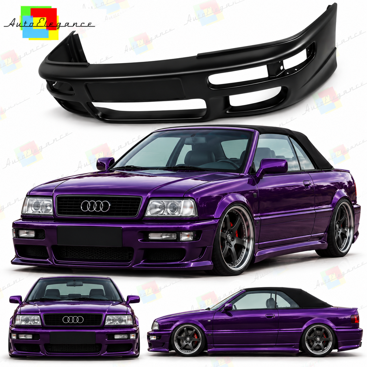 PARAURTI ANTERIORE ADATTO PER AUDI 80 tipo 89+B4 Cabrio