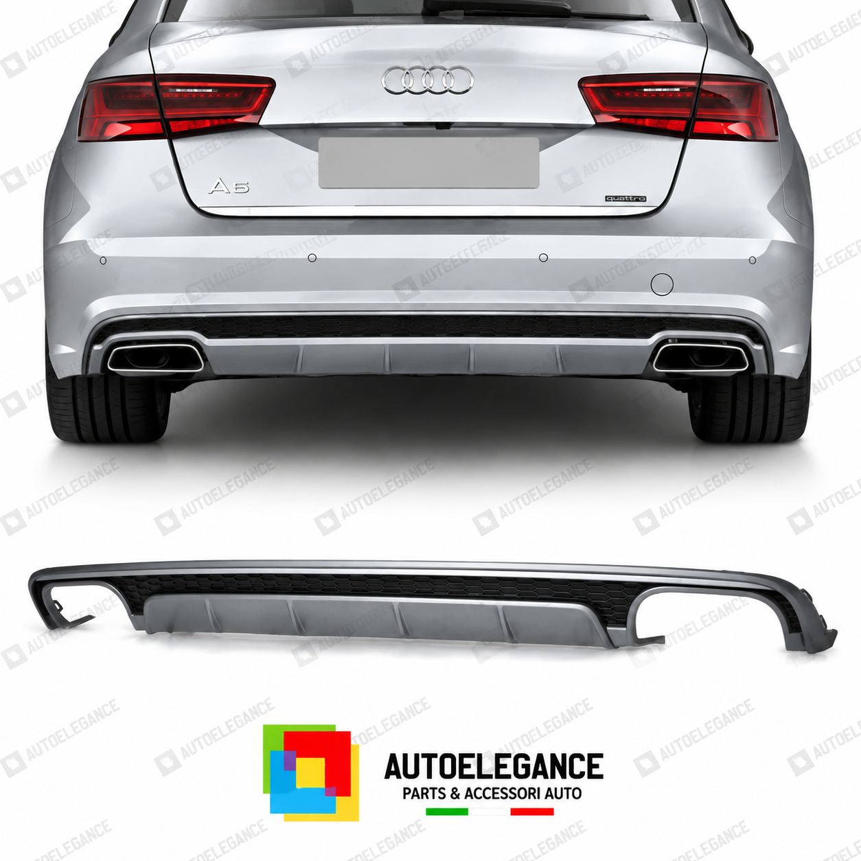 DIFFUSORE AUDI A6 S LINE 16-18 LOOK S6