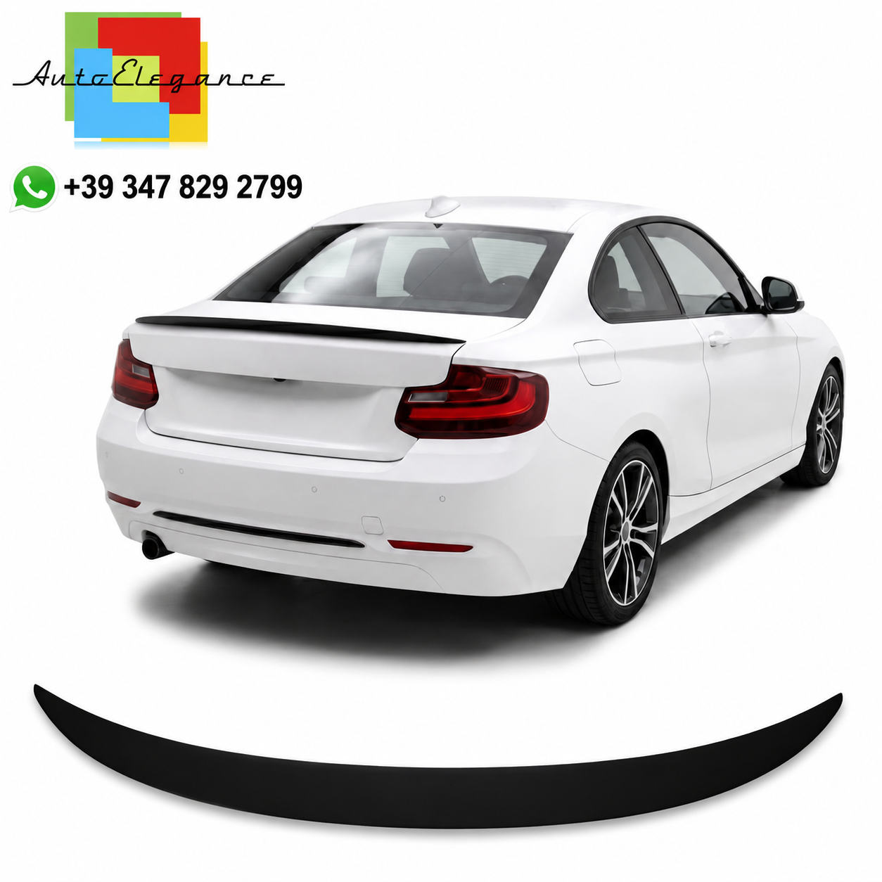 👉Spoiler posteriore baule nero opaco adatto per BMW Serie 2 (F22) Coupé 14-21👈
