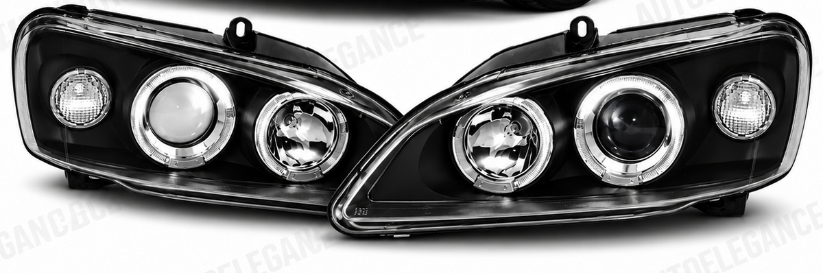 ART.11088 FARI ANTERIORI ADATTO PER PEUGEOT 106 08.96-03 LED NERO