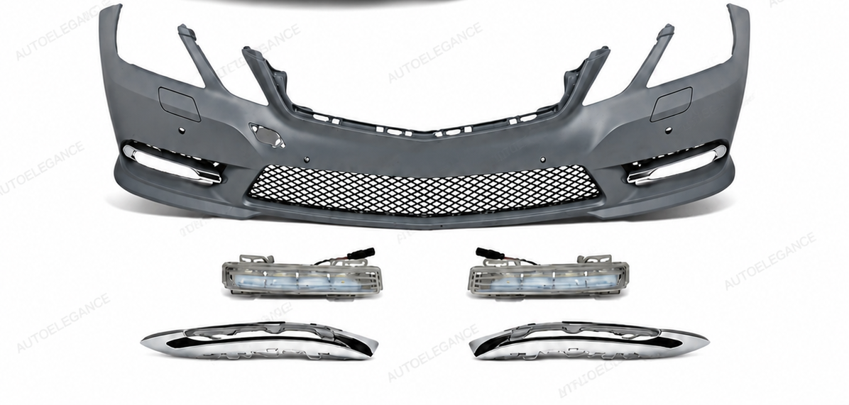 💕PARAURTI ANTERIORE MERCEDES CLASSE E W212 09-13 LOOK AMG PDC SRA + DRL💕