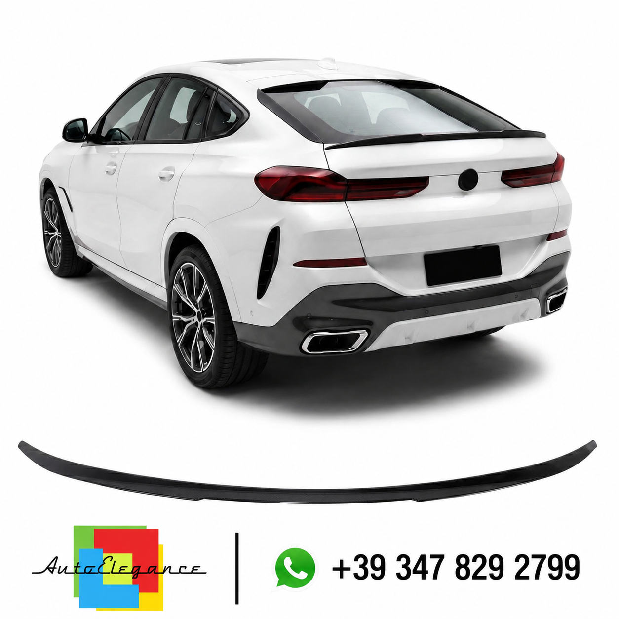 👉Spoiler Posteriore Carbon Look per BMW X6 (G06) 2019+👈