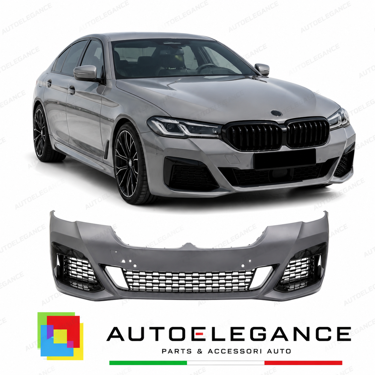 PARAURTI ANTERIORE BMW G30 G31 LCI 20-23 LOOK M PDC