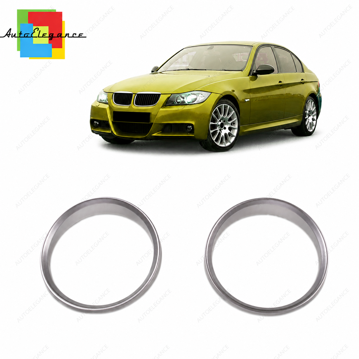 👉Anelli del cruscotto argentati adatti per BMW Serie 3 E90 E91 E92 E93 05-11👈