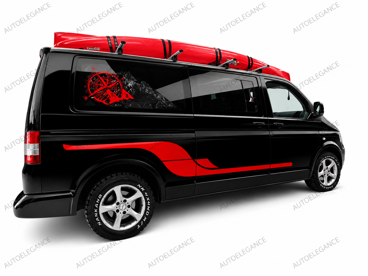 🔥0337 PARAFANGHI ADATTI PER VW TRANSPORTER T5 T5.1 2003-2015 NERO OPACO 🔥