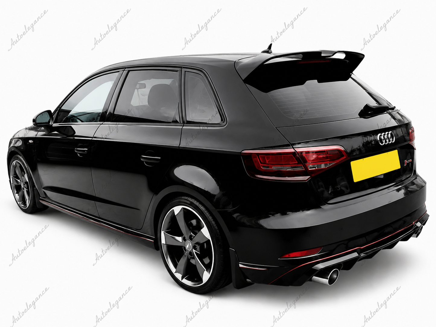 🔥ART.9877 SPOILER PER TETTO AUDI A3 S3 RS3 SPORTBACK NERO LUCIDO 13-20🔥