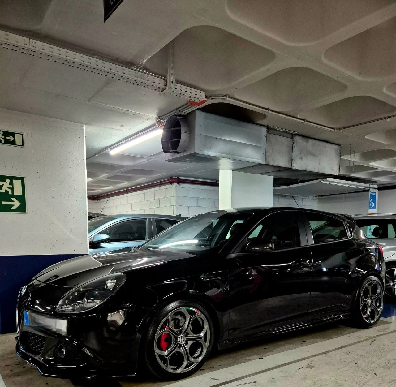 💕ART.1842 SPLITTER ALFA ROMEO GIULIETTA 2010-2020 NERO LUCIDO💕