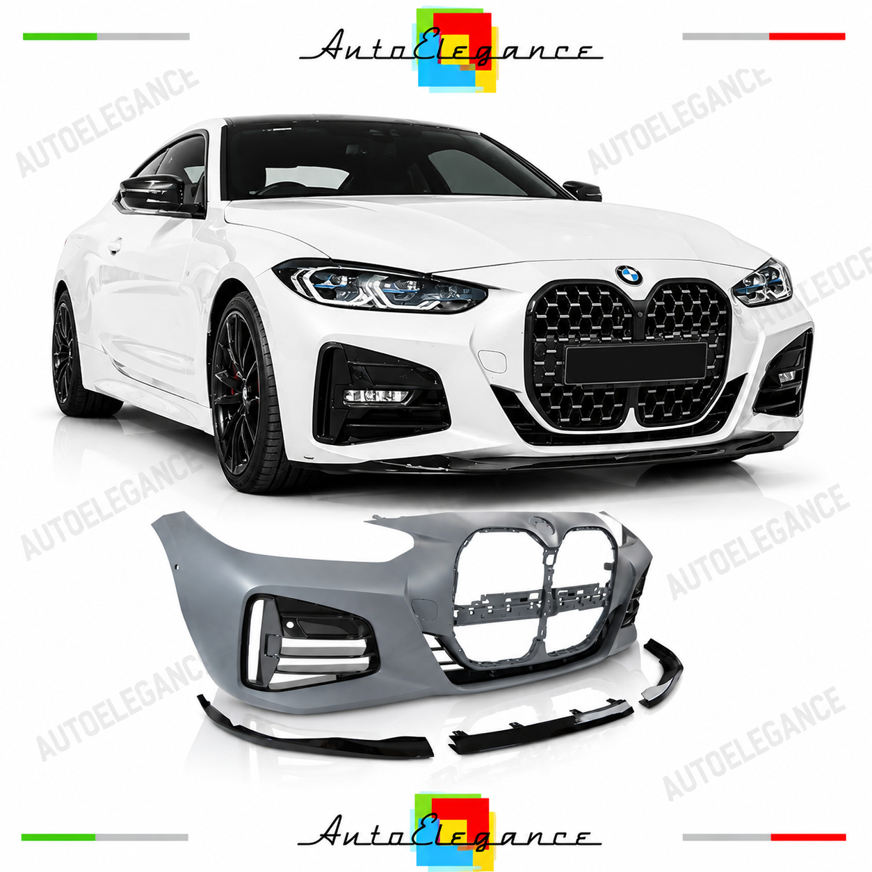 PARAURTI ANTERIORE BMW G22 G23 20- LOOK M PERFORMANCE 440i PDC PARK ASSIST + SPO