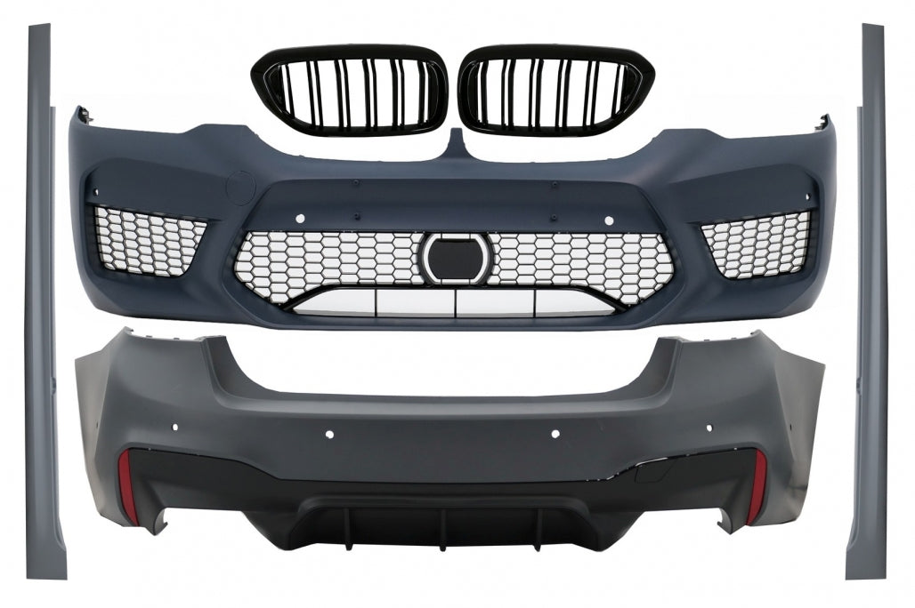 Bodykit suitable for BMW 5 Series G30 2017-2019 M5 Design with Double Stripe M Design Central Kidney Grille Piano Black