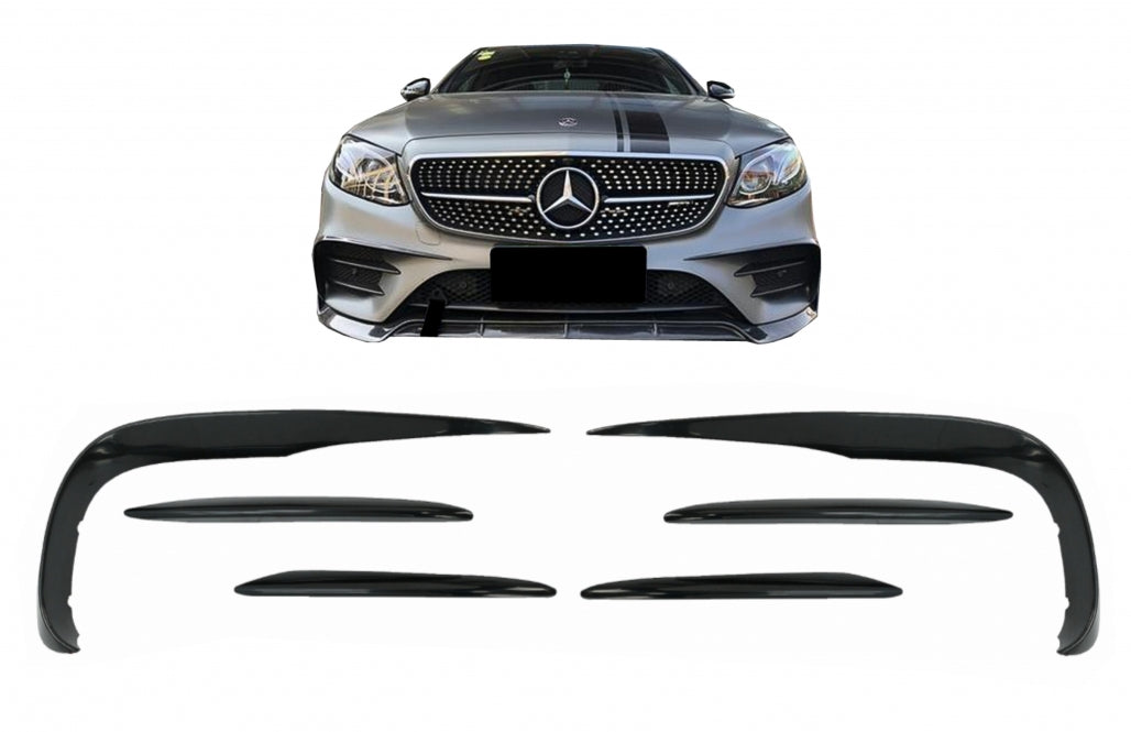 Paraurti anteriore Splitter Pinne Aero adatte per Mercedes Classe E W213 S213