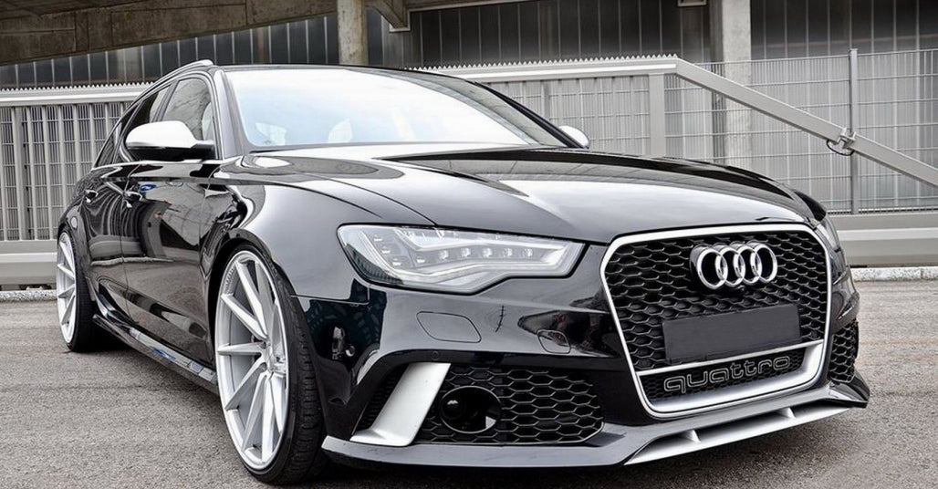 Front bumper suitable for AUDI A6 C7 4G (2011-2015) RS6 Design with grille