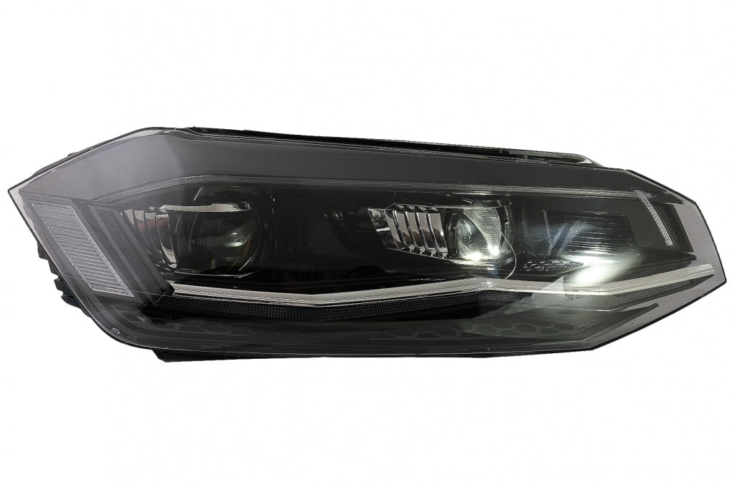 Full LED headlights suitable for VW Polo AW MK6 (2018-2020) with dynamic start and sequential cornering lights