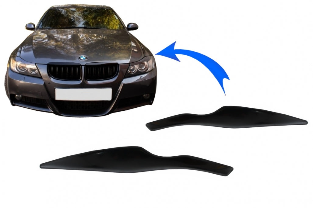 Headlights Eyebrows suitable for BMW 3 Series E90 E91 (2004-2012)