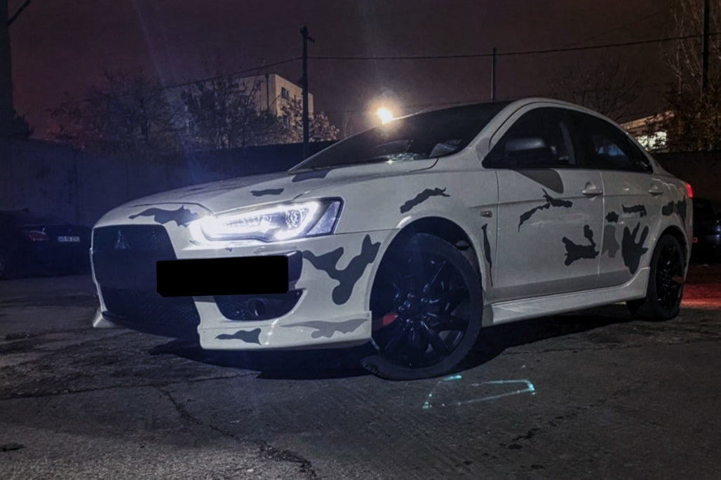 LED DRL Headlights Suitable for MITSUBISHI Lancer (2007-2017) Double Projector Signal