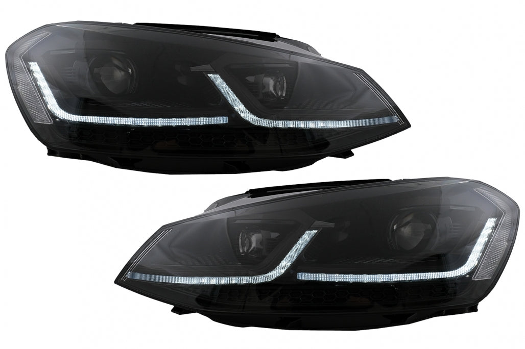 LED Headlights Suitable for VW Golf 7 VII (2012-2017) Black Facelift G7.5