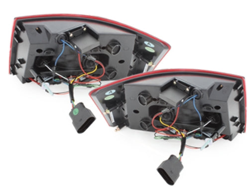 ⭐FARI POSTERIORE A LED ADATTE PER Audi A6 4F C6 04-08 Limousine Red/cristallo⭐