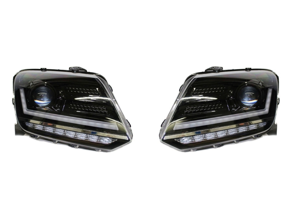 Fari Osram Full LED adatti per VW Amarok dal 2010- Indicatori di direzione sequenziali dinamici neri