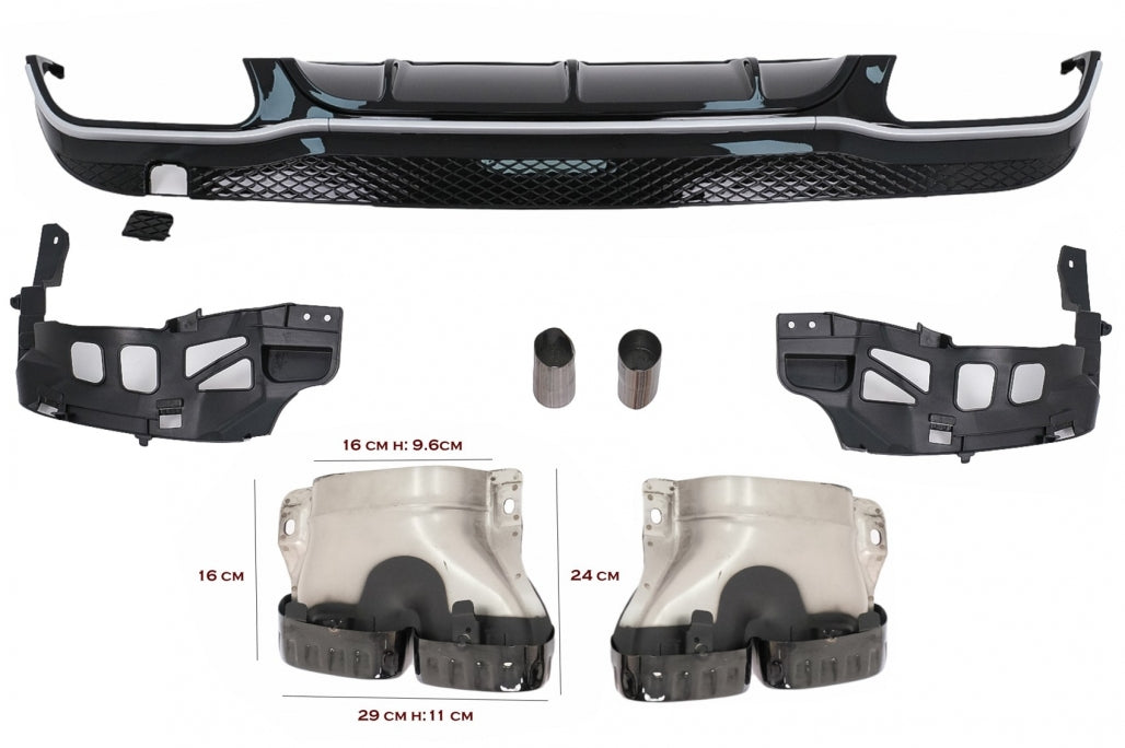 ⭐REAR DIFFUSER SUITABLE FOR Mercedes E-Class C207 Coupe A207 ⭐