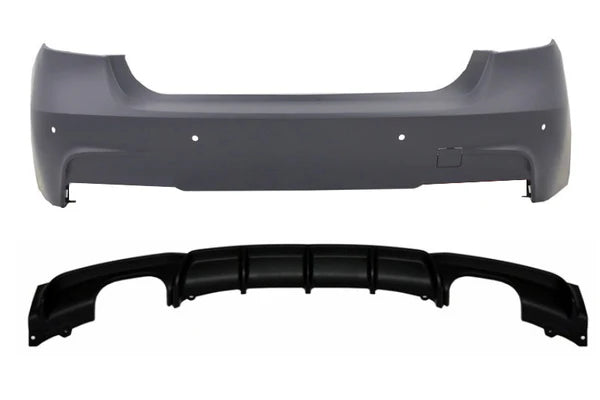 ✨PARAURTI POSTERIORE PER BMW SERIE 3 F30 BERLINA 2011+ DOPPIO LOOK M SPORT M3✨