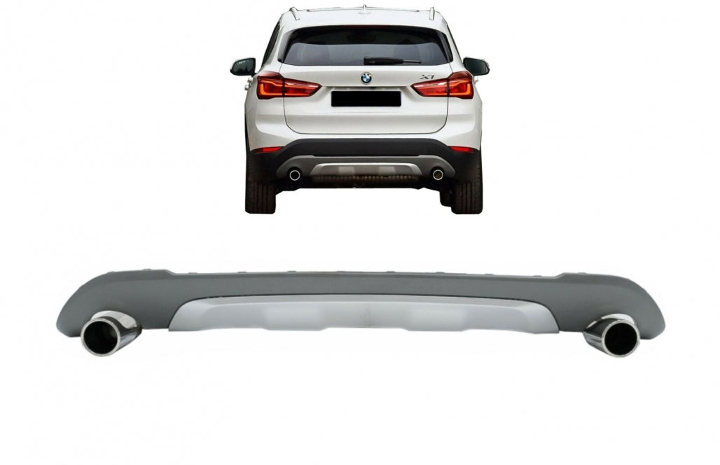 diffusore con terminale di scarico adatto per BMW X1 SUV F48 (dal 06.