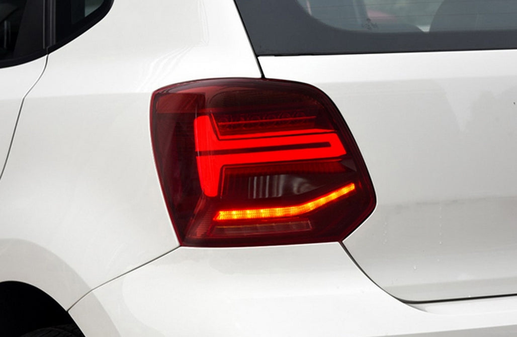 Fanali posteriori Full LED adatti per VW Polo 6R 6C 61 (2011-2017) Luci di svolta dinamiche sequenziali Vento Look