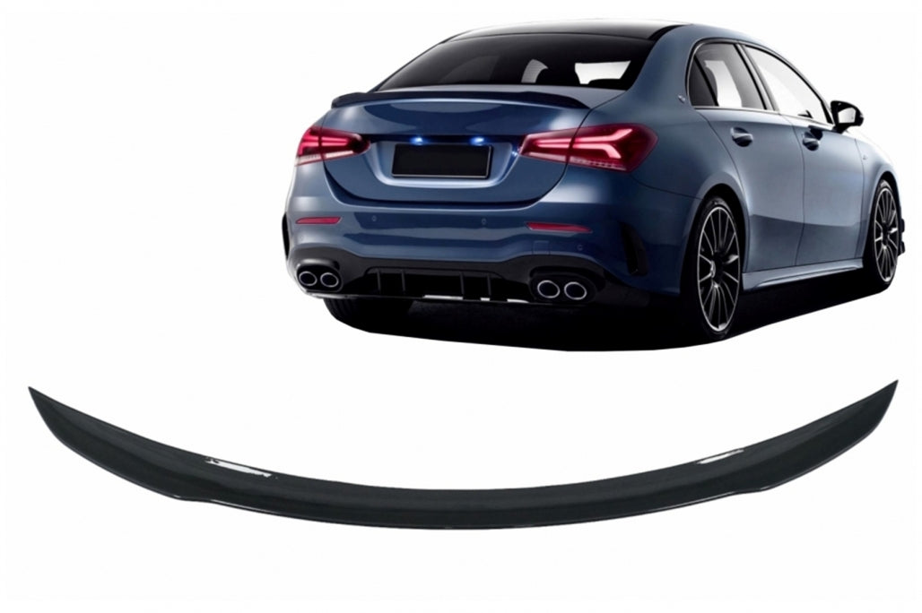 Spoiler bagagliaio adatto per Mercedes Classe A Berlina V177 (dal 2018 in poi) A45 Design Piano Black