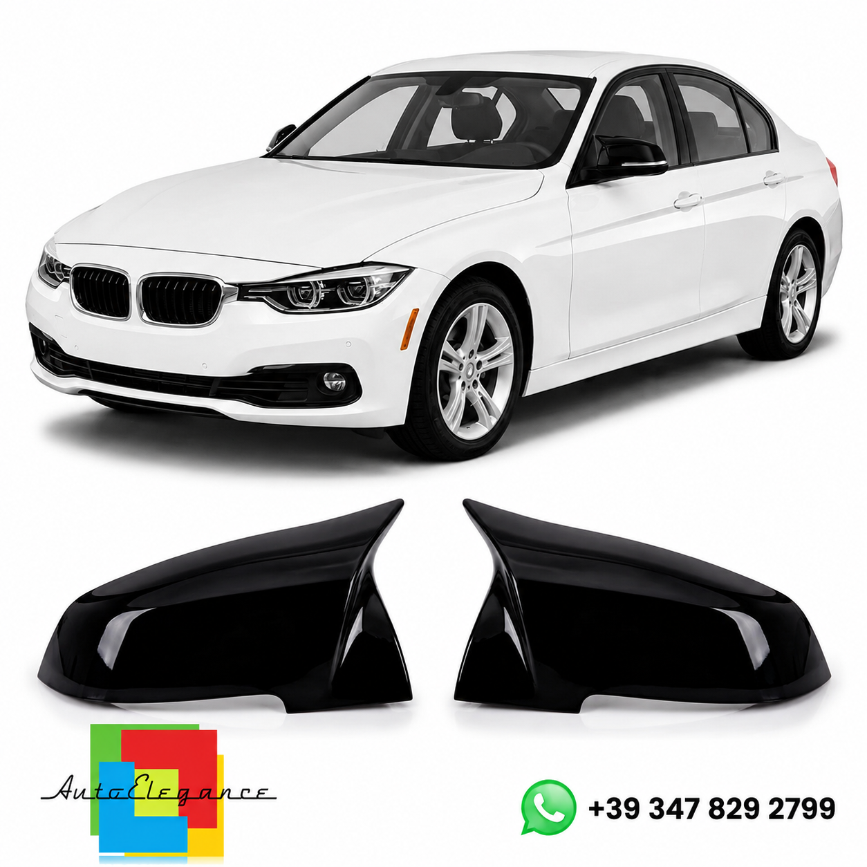 👉Coprimiglia lucido per specchietti adatto per BMW Serie 1 2 3 4 F20F36 12-19👈