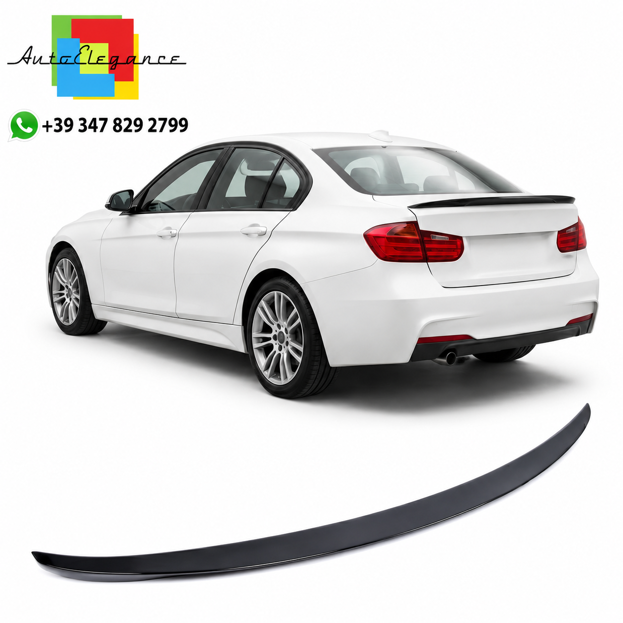 👉Spoiler sul bagagliaio lucido nero adatto per BMW Serie 3 F30 Berlina 11-18👈