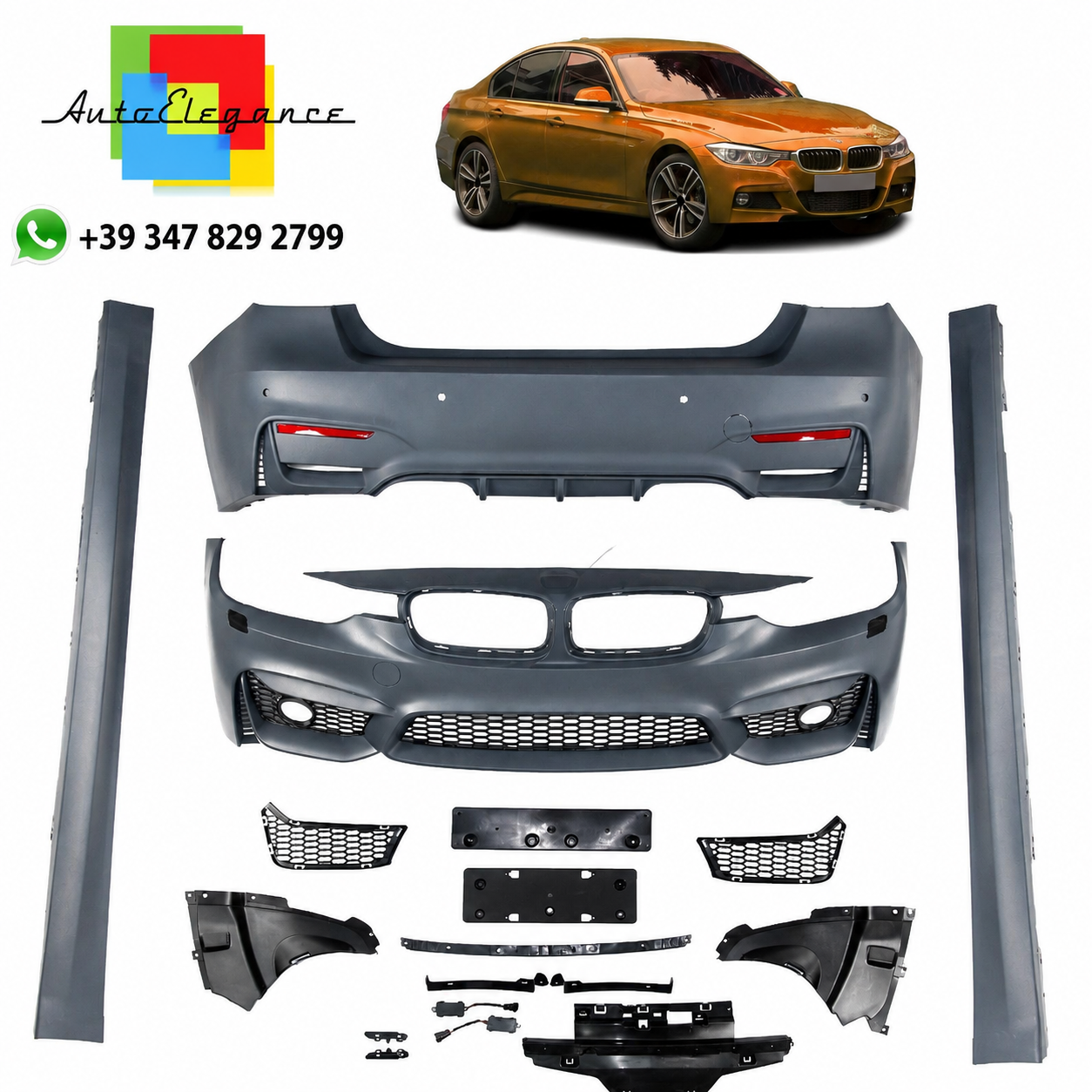 👉Bodykit sportivo adatto per BMW Serie 3 (F30) Berlina 2012-2018👈