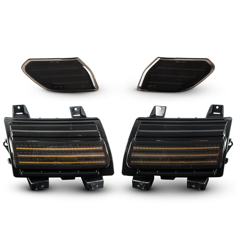 ART.3163 Frecce LED fumé V2+DRL+indicatori laterali JEEP WRANGLER 18-23