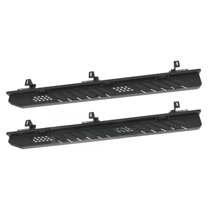 ART.3195 Pedane laterali in acciaio con LED JEEP WRANGLER 07-17