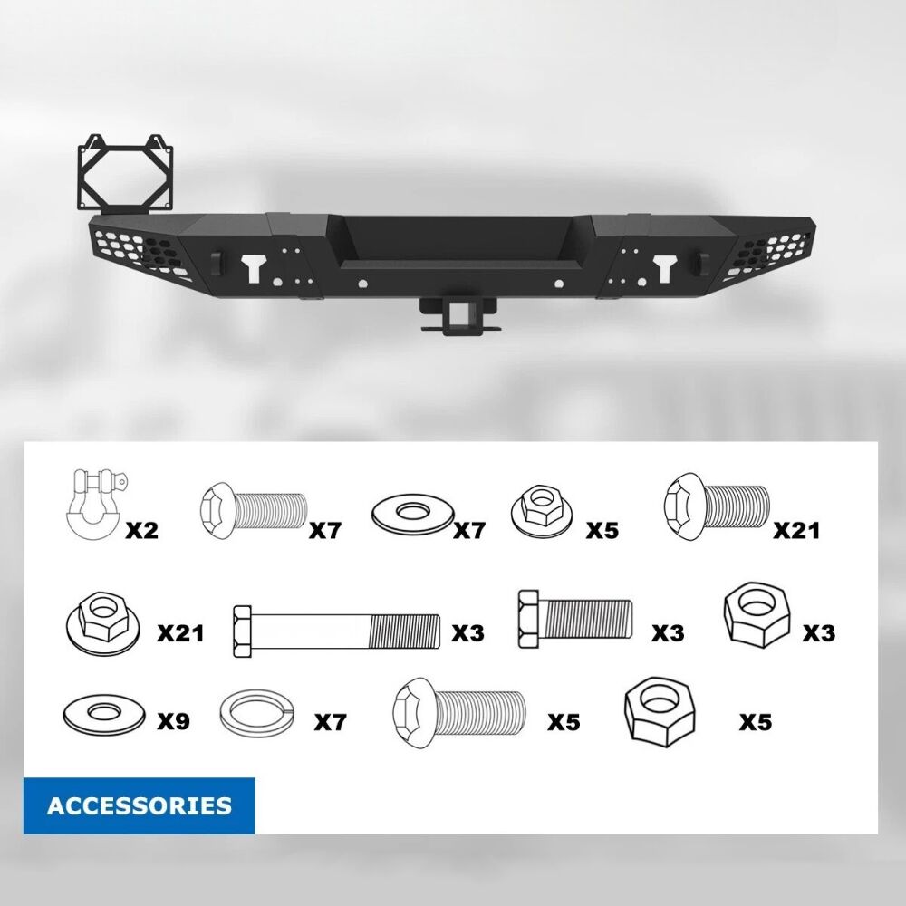ART.3170 Paraurti posteriore JEEP WRANGLER 18-24