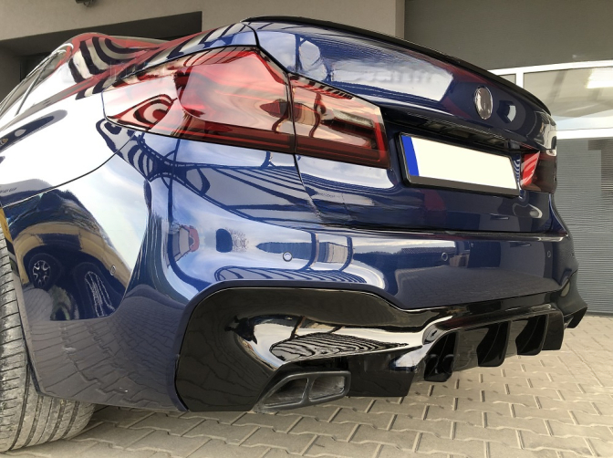 ❤️Diffusore Posteriore Compatibile con BMW Serie 5 G30 G31 M Pack (2017–2024) ❤️