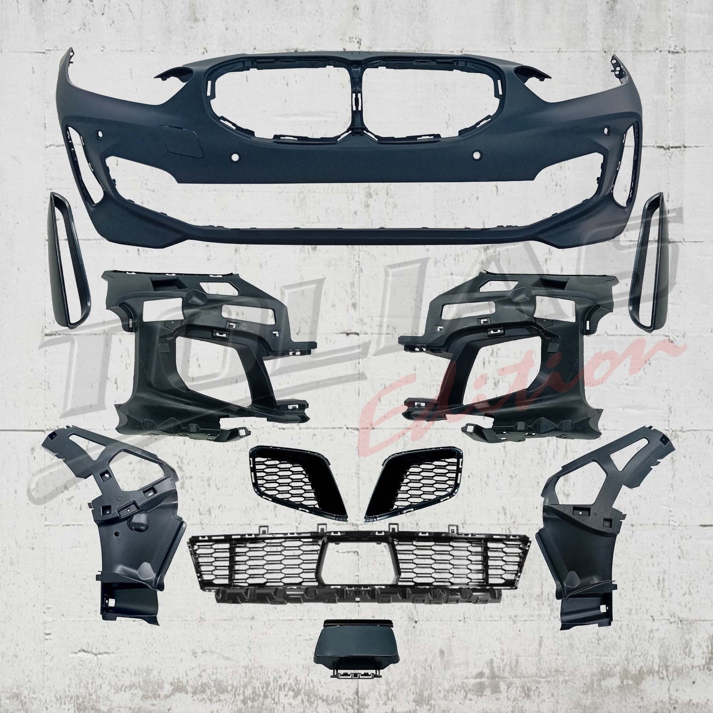 FRONT BUMPER TYPE M PACK GLOSSY BLACK SUITABLE FOR BMW 1 SERIES F40