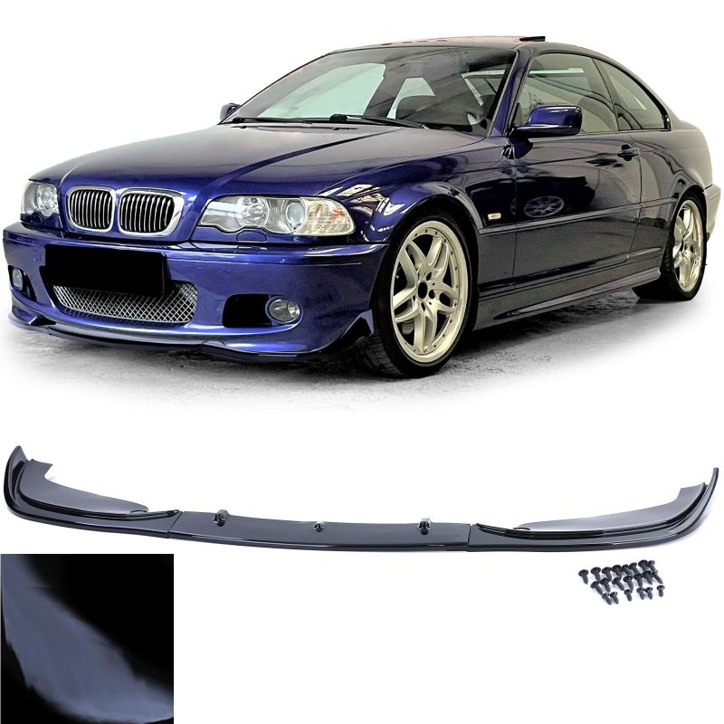 💫Spliter anteriore nero lucido adatto per BMW E46 Coupe 💫