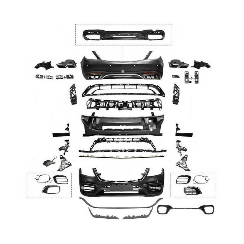 💫ART.7264 BodyKit adatto per Mercedes-Benz Classe S W222 Facelift 2013+💫