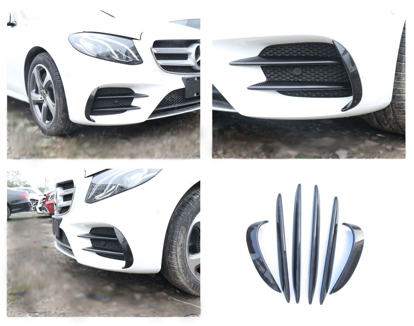 6468⭐AERO FLAPS+PINNE ADATTO PER MERCEDES W213 A238 CLASSE E AMG (PRE-FLIFT)⭐