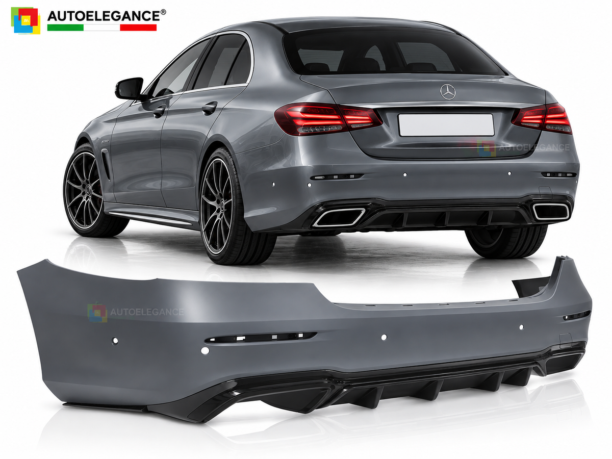 PARAURTI POSTERIORE STILE SPORT ADATTO PER MERCEDES W213 4D 20-23 LOOK AMG