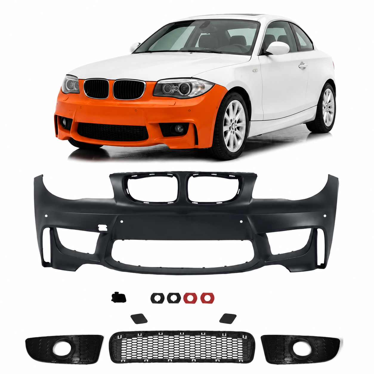 👉Paraurti Anteriore Sportivo PDC/SRA per BMW Serie 1 E81/E82/E87/E88 04-13 👈
