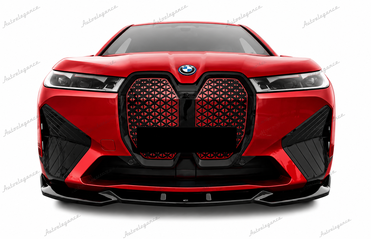 🔥ART.9945 SPLITTER ANTERIORE BMW i20 2021+ M PACK V1 STYLE NERO LUCIDO🔥