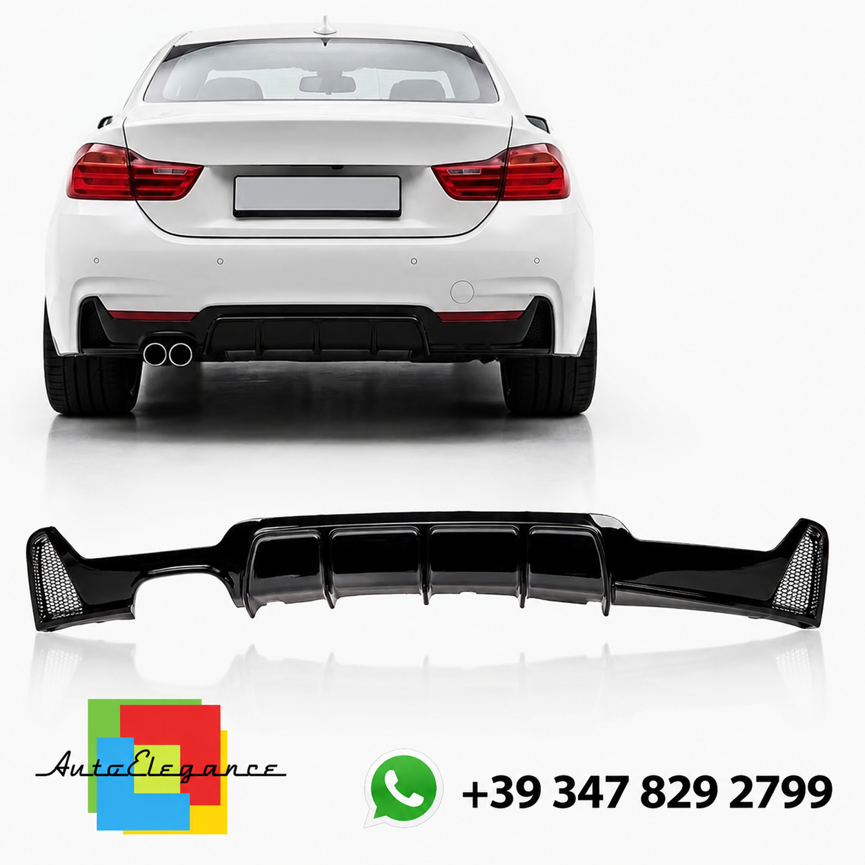SPLITTER SUITABLE FOR VW GOLF 8 GTI GTD RLINE LOOK GLOSSY BLACK SPORTY DESIGN