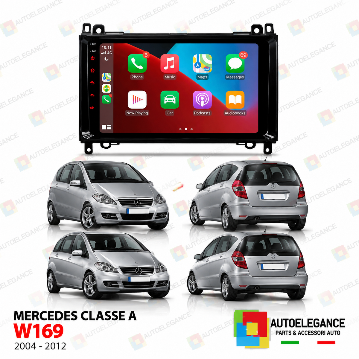 RADIO GPS ANDROID 13 ADATTO PER MERCEDES A B