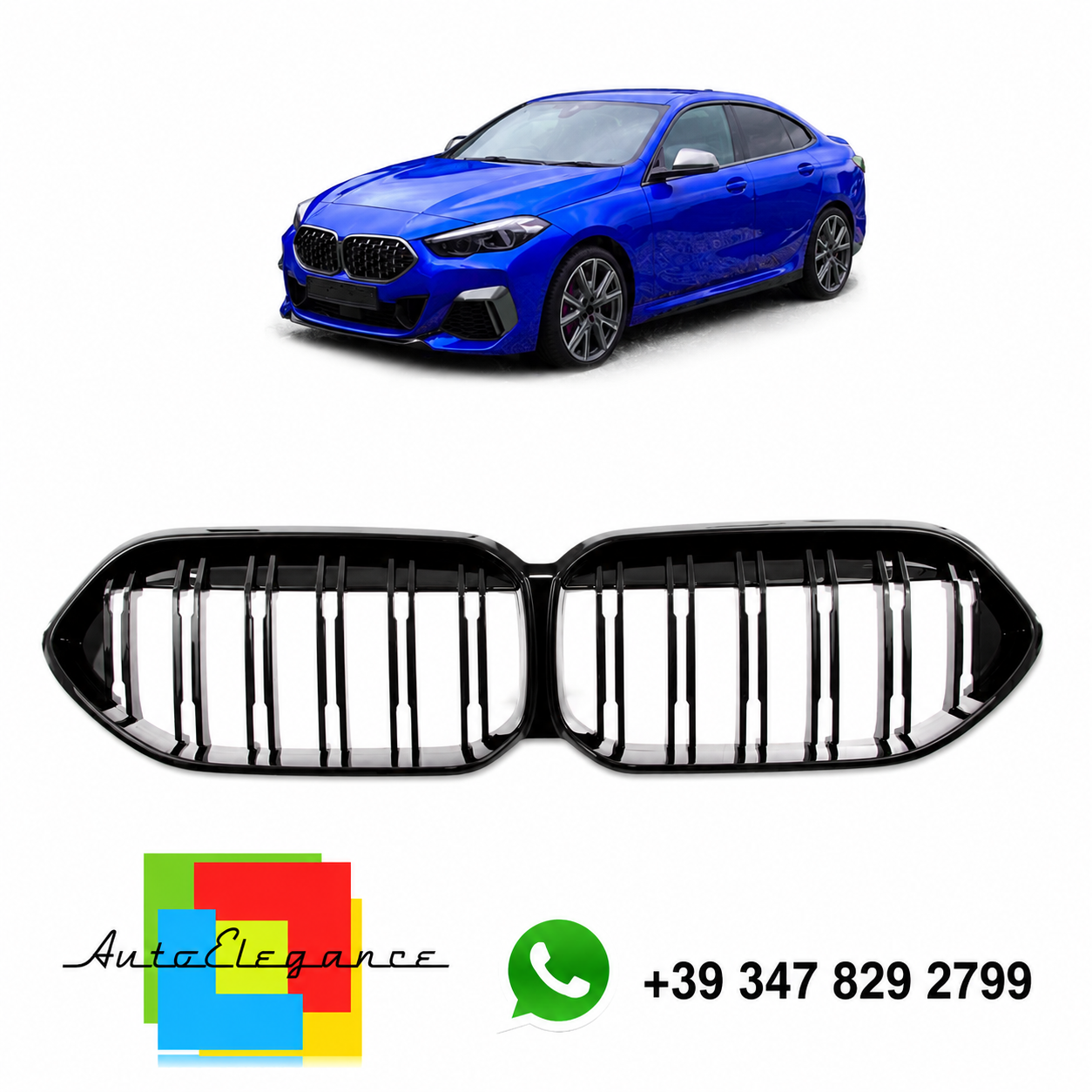 SPLITTER SUITABLE FOR VW GOLF 8 GTI GTD RLINE LOOK GLOSSY BLACK SPORTY DESIGN