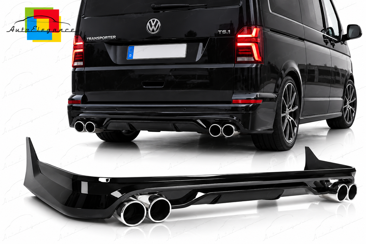 DIFFUSORE SPORT STYLE TWIN OUTLET ADATTO PER VW T6 / T6.1 15-24