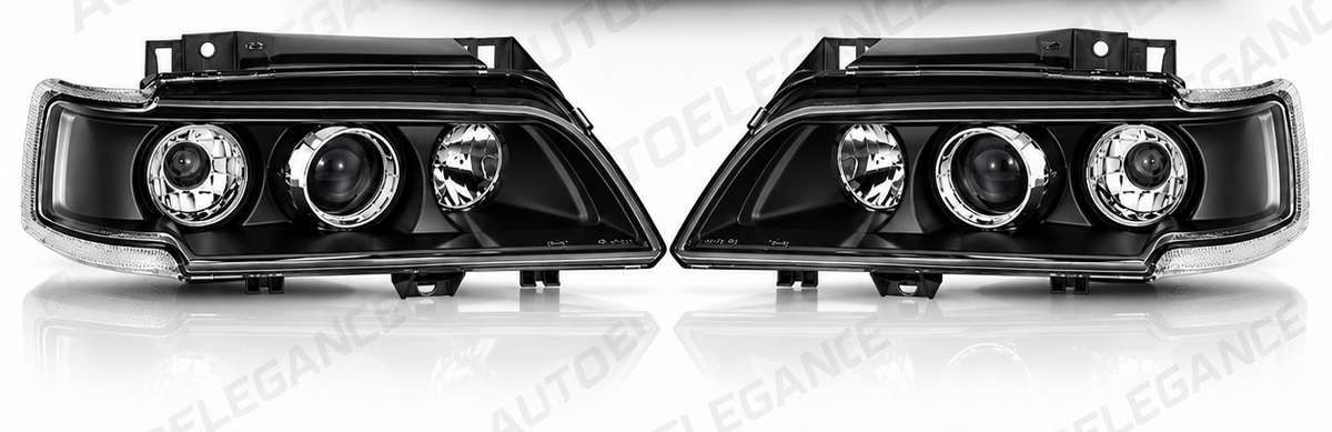 ART.10709 FARI ANTERIORI ADATTO PER CITROEN XANTIA 98-01 NERO