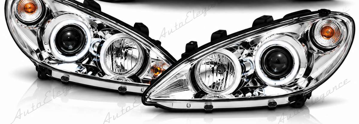ART.11071 FARI ANTERIORI ADATTO PER PEUGEOT 206 02 - LED