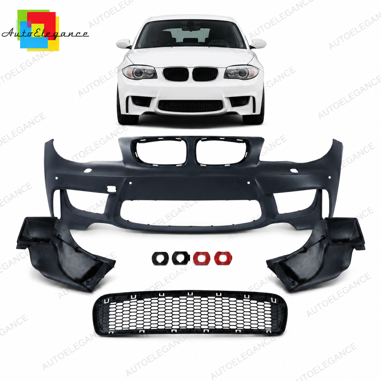 SPLITTER SUITABLE FOR VW GOLF 8 GTI GTD RLINE LOOK GLOSSY BLACK SPORTY DESIGN