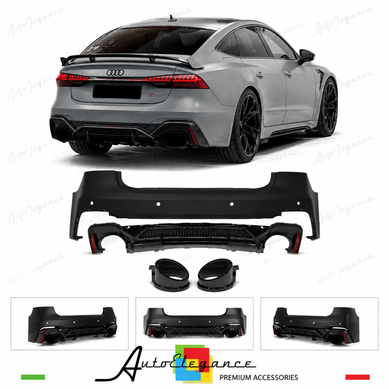 PARAURTI POSTERIORE AUDI A7 A7L 19-23 LOOK RS7 ABT