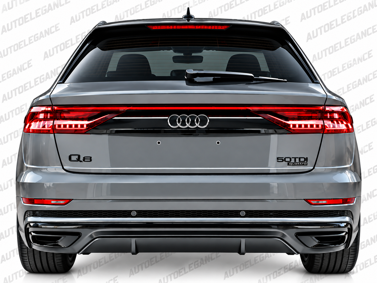 ART.10732 Diffusore Posteriore Adatto Per Audi Q8 2018-2023 Look RSQ8